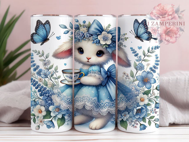 Cute Easter Bunny Rabbit Spring Tumbler Wrap, Bunny Tumbler, Rabbit Tumbler, Spring Drinkware, Sublimation Wrap, Holiday Gift, Cute Bunny Decor Sublimation Li Zamperini 