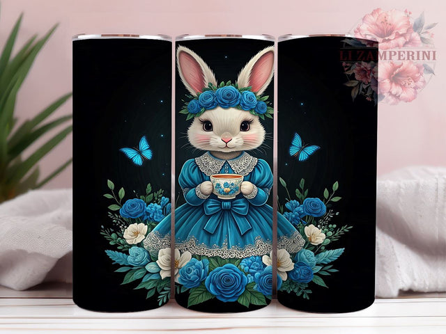 Cute Easter Bunny Rabbit Spring Tumbler Wrap, Bunny Tumbler, Rabbit Tumbler, Spring Drinkware, Sublimation Wrap, Holiday Gift, Cute Bunny Decor Sublimation Li Zamperini 