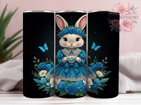 Cute Easter Bunny Rabbit Spring Tumbler Wrap, Bunny Tumbler, Rabbit Tumbler, Spring Drinkware, Sublimation Wrap, Holiday Gift, Cute Bunny Decor Sublimation Li Zamperini 