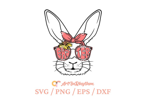 Cute Easter Bunny Svg, Easter Bunny Svg, Happy Easter Svg, Bunny Svg SVG Artinrhythm shop 