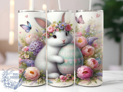 Cute Easter Bunny Tumbler, Cute Bunny Tumbler, Bunny Easter Wrap, Stylish 20oz Wrap, Sublimation Design, Trendy Gift Idea, Inspirational Easter Tumbler Sublimation ToriDesigns 