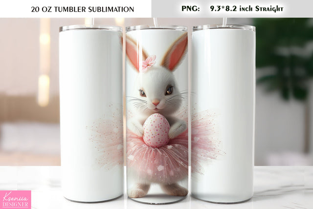 Cute Easter bunny tumbler sublimation Sublimation Kseniia designer 