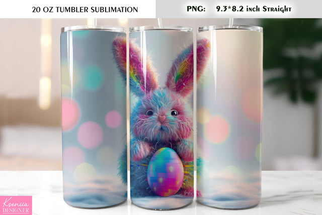 Cute Easter bunny tumbler sublimation Sublimation Kseniia designer 