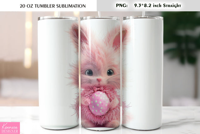 Cute Easter bunny tumbler sublimation Sublimation Kseniia designer 