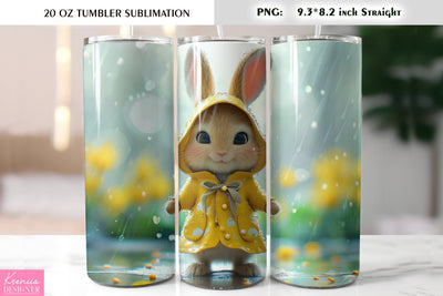 Cute Easter bunny tumbler sublimation Sublimation Kseniia designer 