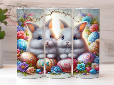 Cute Easter Bunny Tumbler Wrap, Easter Day Design, 20oz Sublimation Wrap, Digital Download Tumbler, Happy Easter Art, Bunny Tumbler Design, Spring Holiday Gift, Easter Drinkware Sublimation Lara' s Designs 