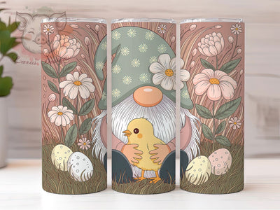 Cute Easter Chick Gnome Tumbler, Cute Gnome Tumbler, Stylish 20oz Wrap, Sublimation Design, Trendy Gift Idea, Holiday Gnome Wrap, Festive Easter Chick Tumbler Sublimation Lara' s Designs 