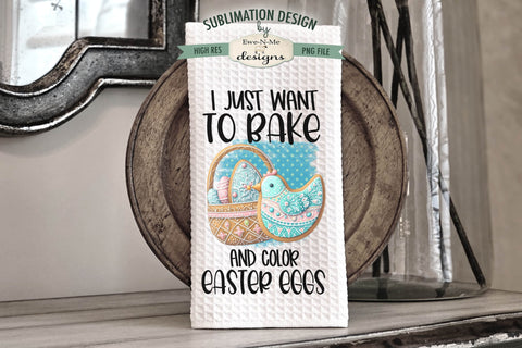 Cute Easter Cookies | Kitchen Towel Sublimation Designs Sublimation Ewe-N-Me Designs 