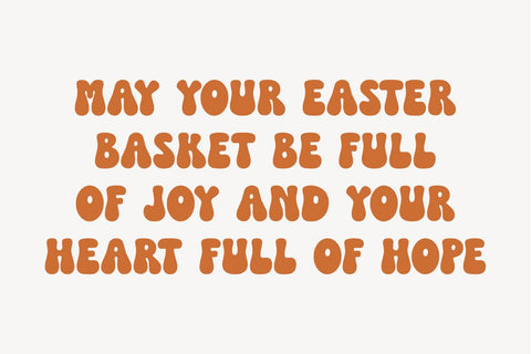 Cute Easter - Cute Groovy Font Font Masyafi Studio 