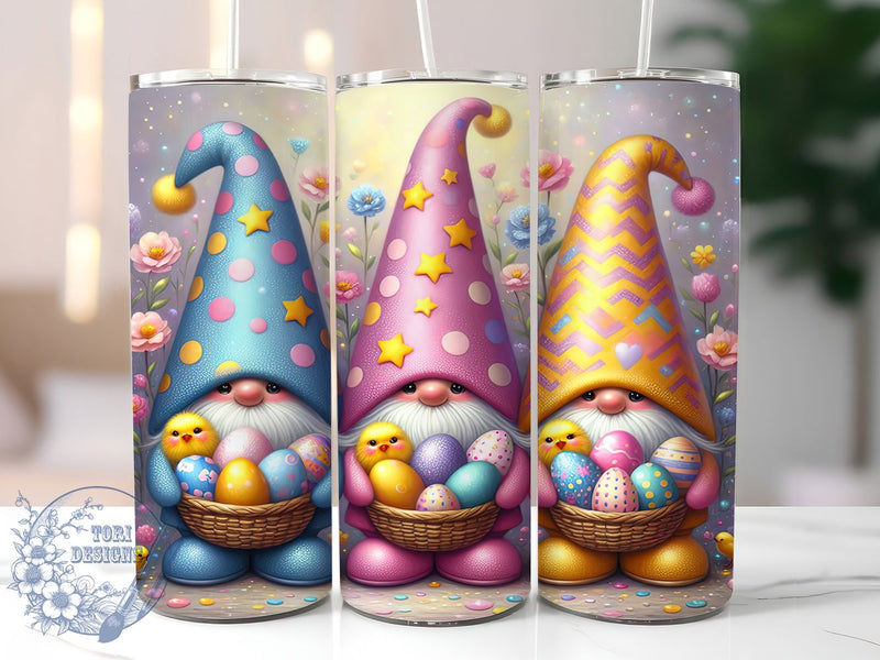 Cute Easter Egg Gnome Tumbler, Cute Gnome Tumbler, Stylish 20oz Wrap, Sublimation Design, Trendy Gift Idea, Holiday Gnome Wrap, Festive Easter Egg Tumbler Sublimation ToriDesigns 