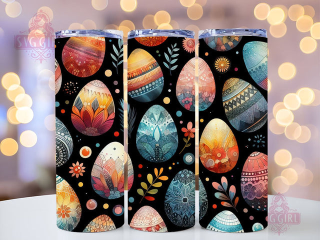 Cute Easter Egg Tumbler, Easter 20oz Tumbler Wrap Sublimation Design, Straight Tapered Tumbler Wrap, Happy Easter Tumbler Png, Instant Digital Download Sublimation SvggirlplusArt 