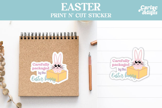 Cute Easter Packaging Sticker Sublimation Carla C Designs 