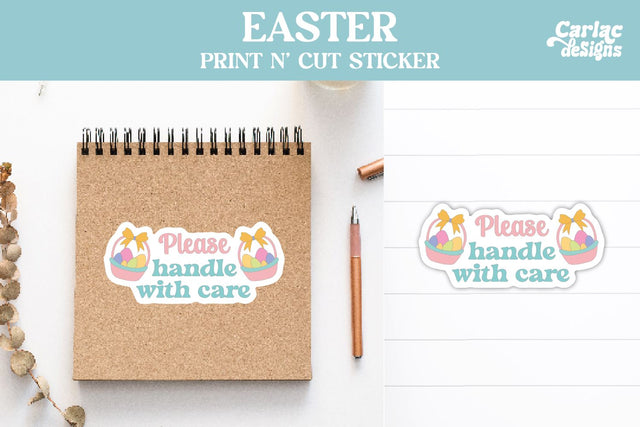 Cute Easter Packaging Sticker Sublimation Carla C Designs 