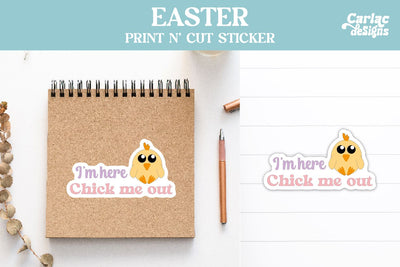 Cute Easter Packaging Sticker Sublimation Carla C Designs 