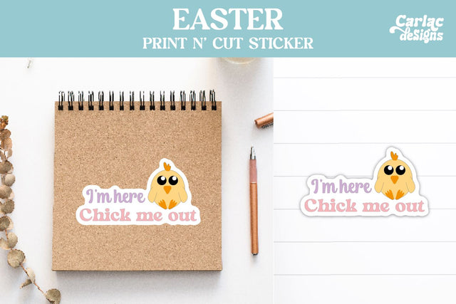 Cute Easter Packaging Sticker Sublimation Carla C Designs 