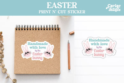 Cute Easter Packaging Sticker Sublimation Carla C Designs 