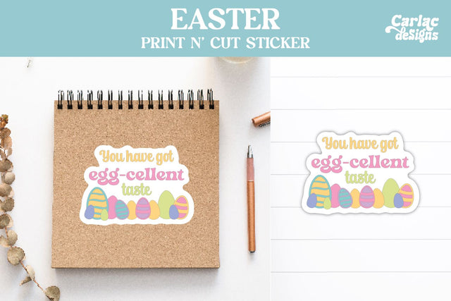 Cute Easter Packaging Sticker Sublimation Carla C Designs 