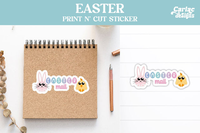 Cute Easter Packaging Sticker Sublimation Carla C Designs 