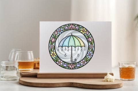 Cute Easter Stained Glass Clipart Bundle Sublimation SVGArt 