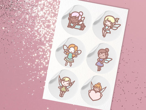 Cute Fairies SVG Set SVG HalieKStudio 