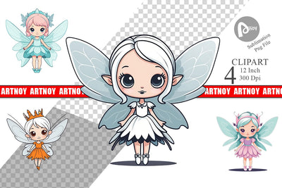 Cute Fairy Clipart Sublimation artnoy 