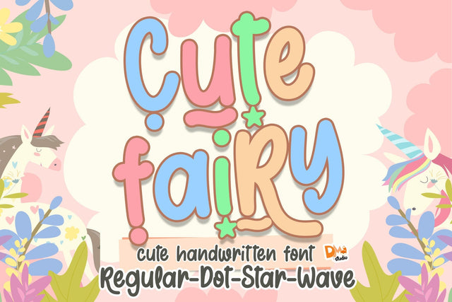 Cute Fairy Font Font Dm Letter Studio 