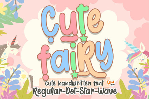 Cute Fairy Font Font Dm Letter Studio 