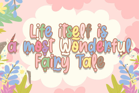Cute Fairy Font Font Dm Letter Studio 