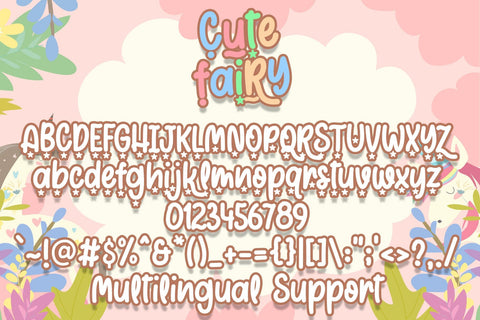 Cute Fairy Font Font Dm Letter Studio 