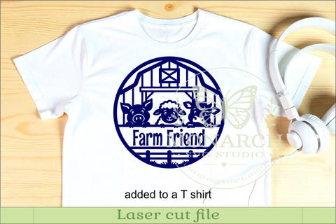 Cute Farm Animals Name Sign SVG, Personalized Barn Decor SVG APInspireddesigns 