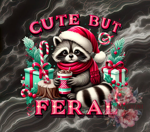 Cute Feral Girl, Funny Christmas, Sarcastic Holiday, Feral Girl PNG, Digital Download, Sublimation Design, Holiday Humor, Quirky Christmas Sublimation Li Zamperini 