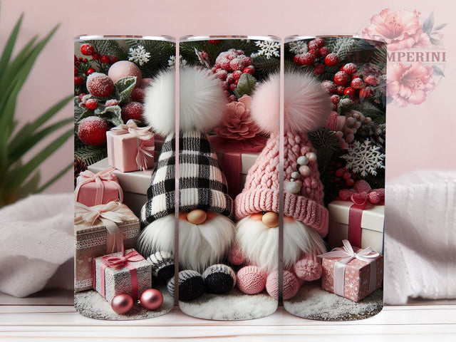 Cute Festive Christmas Gnome Tumbler, Holiday Gnome Design, Festive Gnome Tumbler, 20Oz Wrap Design, Christmas Sublimation, Adorable Gnome Art, Winter Holiday Theme Sublimation Li Zamperini 