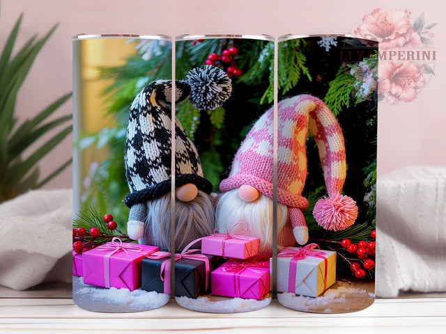 Cute Festive Christmas Gnome Tumbler, Holiday Gnome Design, Festive Gnome Tumbler, 20Oz Wrap Design, Christmas Sublimation, Adorable Gnome Art, Winter Holiday Theme Sublimation Li Zamperini 