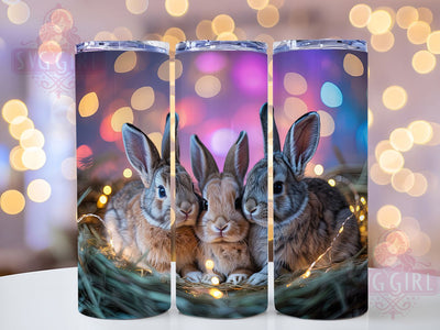 Cute Festive Easter Bunny Tumbler, Easter Bunny Tumbler, Stylish 20oz Wrap, Sublimation Design, Trendy Gift Idea, Festive Bunny Wrap, Holiday Easter Tumbler Sublimation SvggirlplusArt 