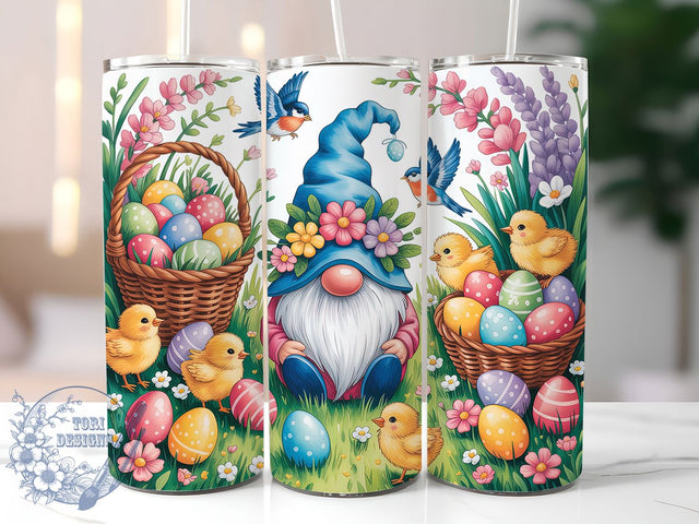 Cute Festive Easter Gnome Tumbler, Cute Gnome Tumbler, Stylish 20oz Wrap, Sublimation Design, Trendy Gift Idea, Holiday Gnome Wrap, Festive Easter Tumbler Sublimation ToriDesigns 