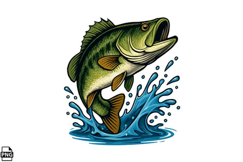 Cute Fishing Clipart PNG Bundle Printable File Sublimation Creativedesigntee 