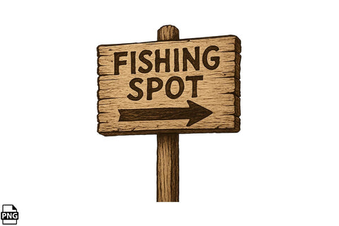 Cute Fishing Clipart PNG Bundle Printable File Sublimation Creativedesigntee 