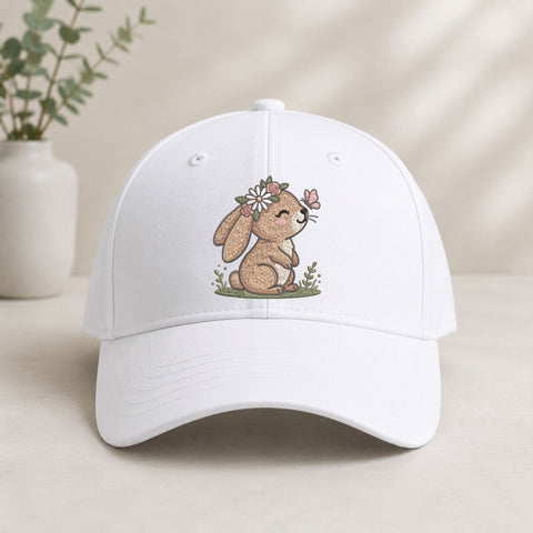 Cute Floral Bunny Machine Embroidery Design – Spring Rabbit with Flowers & Butterfly Embroidery File Embroidery/Applique DESIGNS PatternFeed8 