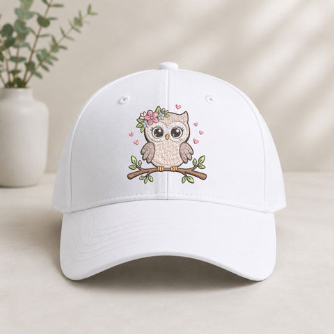 Cute Floral Owl Machine Embroidery Design – Woodland Owl with Flowers Embroidery File Embroidery/Applique DESIGNS PatternFeed8 