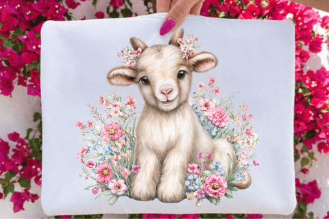 Cute Flower Animal Clipart Bundle Sublimation SVGArt 