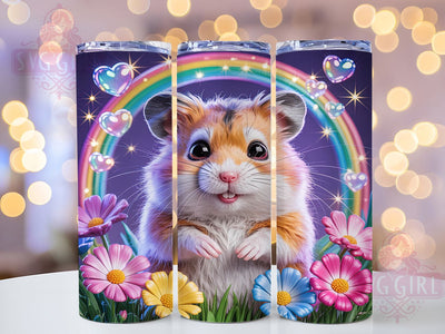 Cute Fluffy Baby Hamster Tumbler, Cute Hamster Design, Adorable Pet Art, Lovely Hamster Graphic, Sweet Animal Pattern, 20oz Tumbler, Sublimation Design Sublimation SvggirlplusArt 
