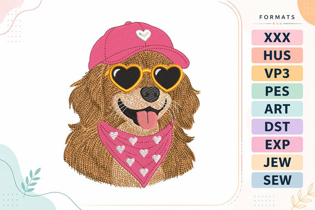 Cute Fluffy Dog Embroidery Design For Machine Embroidery/Applique DESIGNS sg embroidery 