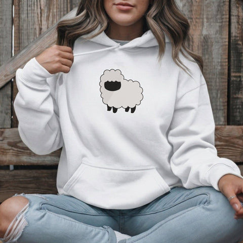 Cute Fluffy Sheep Embroidery Design – Minimalist White Lamb Farm Animal Machine Embroidery File Embroidery/Applique DESIGNS PatternFeed8 