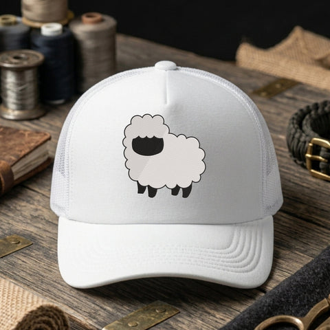 Cute Fluffy Sheep Embroidery Design – Minimalist White Lamb Farm Animal Machine Embroidery File Embroidery/Applique DESIGNS PatternFeed8 