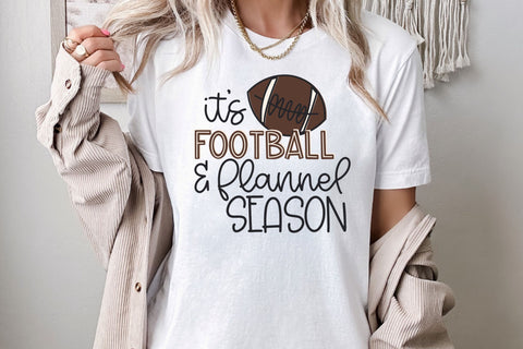 Cute Football & Flannel Season SVG for Cricut, Funny Autumn PNG for Stickers, Sublimation, TShirts, and More SVG Designing Digitals 