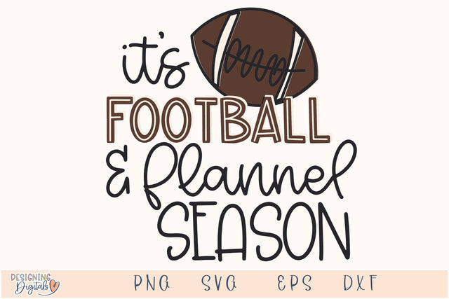 Cute Football & Flannel Season SVG for Cricut, Funny Autumn PNG for Stickers, Sublimation, TShirts, and More SVG Designing Digitals 