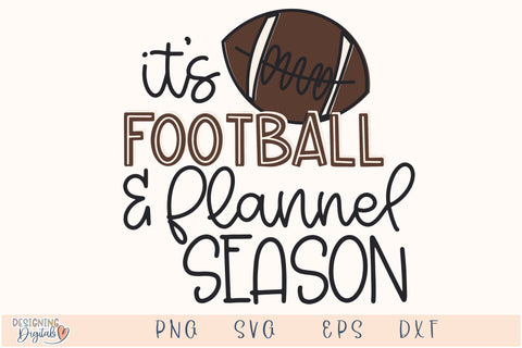 Cute Football & Flannel Season SVG for Cricut, Funny Autumn PNG for Stickers, Sublimation, TShirts, and More SVG Designing Digitals 