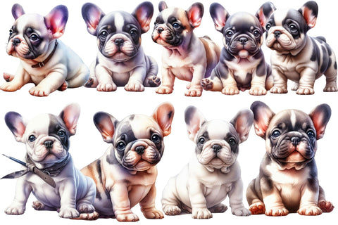 Cute French Bulldog Sublimation Clipart Sublimation designartist 