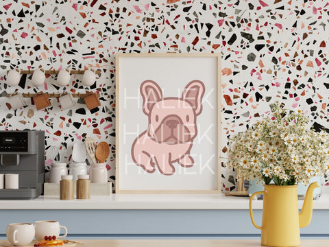 Cute French Bulldogs Color SVG PNG Design Set SVG HalieKStudio 