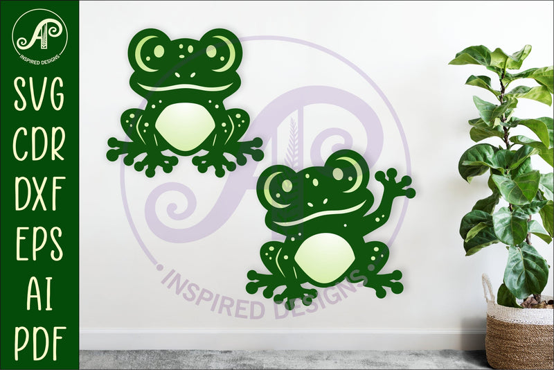 Cute frogs, SVG laser cut file SVG APInspireddesigns 